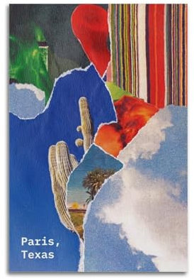 ZIWEYURB Paris, Texas, Filmposter, dekorative Malerei, Leinwand, Wandposter und Kunstdruck, moderne Familienschlafzimmer-Dekoration, Poster, 20 x 30 cm