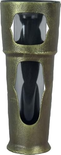 Grabvase aus Stahl in Gußoptik 26,5 cm (Bronze)