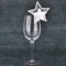 Jingxu 50st Tischkarten Geburtstag Glas Platzkarten Glasanhänger Weinglas Cup Deko Champagnerglas Deko Gastgeschenk Hochzeit Party Tischdeko Stern