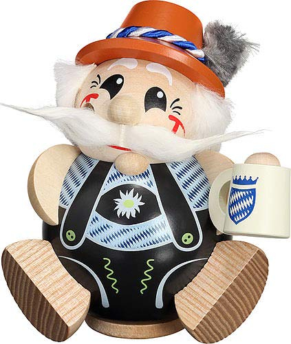 Seiffener Volkskunst 19001/1 Räuchermann Bayer exclusiv Kugel-Räucherfigur Erzgebirge