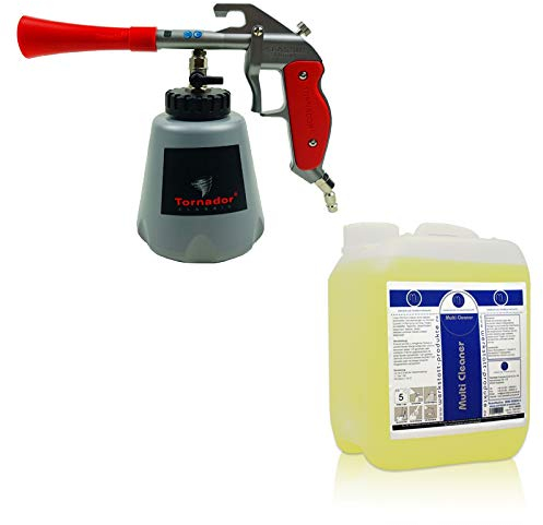 Tornador® CLASSIC Z-010RS Impuls-Reinigungspistole (neustes Modell) - inklusive 5 Liter MW Multi Cleaner - Set für jedermann