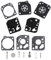 TF 1 Kit Passen ZAMA RB-29 Reparatursatz Vergaser C1U Membrane Dichtung Für Ryobi und Homelite Modelle