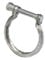 ASC Exhaust Clamp, Bell Type, 60mm, Silver, Compatible with Berlingo, Partner, 307, 308, Replaces 1713.67, 1713.87
