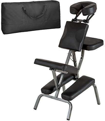 tectake 401183 Massagestol i konstläder - svart