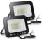 EXTRASTAR 20W LED Floodlight Outdoor, 1800LM Super Bright LED Security Lights, IP65 Waterproof Flood Light Wall Lights for Garden, Garage, Warehouse, Backyard and More - 3000K Warm White, 2 Pack