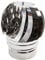 Fumaiolo Comignoli girevoli, Cappello eolico Terminale per camini in acciaio inox, Base tonta D80mm