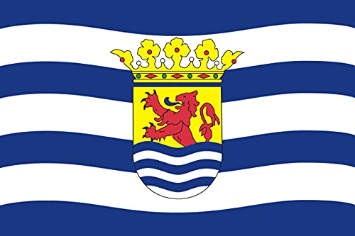 2X Auto Aufkleber Zeeland - Flagge 2X Car Sticker Fahne Niederländische Provinz (ca. 8 cm)