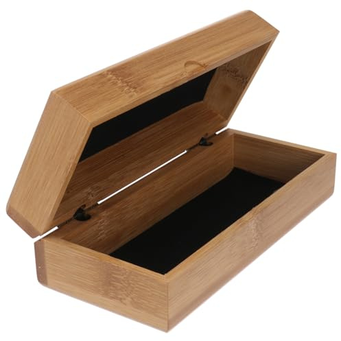 Cabilock Boîte À Lunettes En Bois Vintage Avec Fermeture À Ressort Étui Compact Pour Lunettes De Soleil Portable Protection Sécurisée Pour Voyage Et Usage Quotidien