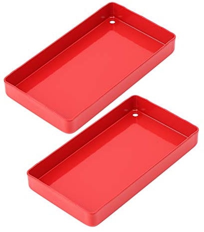 Werkzeugwagen, Werkzeugwagen Regal Robustes Metall Zuverlässig und praktisch mit Rädern für 1/8 1/10 1/12 1/1 für RC Zubehör für Werkstatt Garage(rot)