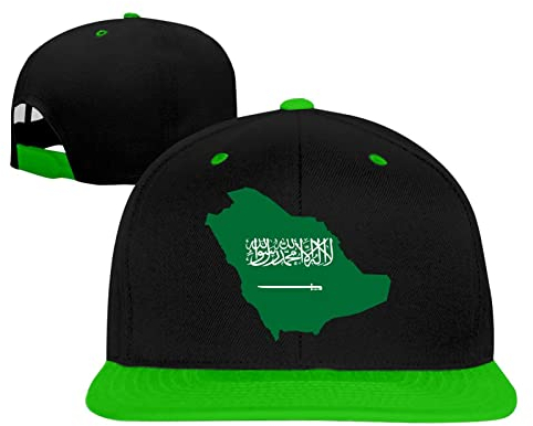 Saudi Arabia Flag Baseball Cap Unisex Tough Stylish Dad Cap, Grün , 6 7/8/7 3/8