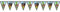 Procos 94157 - Flaggenbanner Pirates Island, FSC® Mix, Hängedekoration, Girlande, Geburtstag, Mottoparty