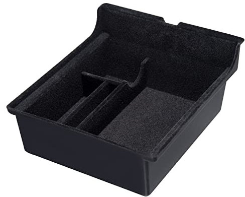 Auto Central Console Boîte de Rangement pour Tesla Model 3 Model Y 2021 Organiseur d'Accoudoir Pour Console Centrale pour Clé Porte monnaie Carte de Crédit Lunettes de Soleil Noir