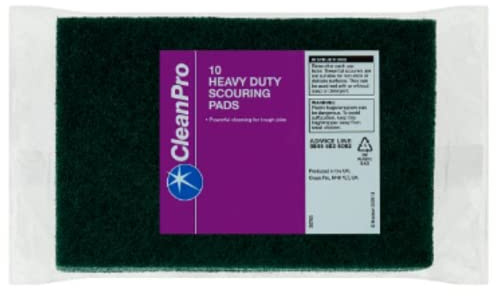 CleanPro 10 Heavy Duty Scouring Pads x Case of 1