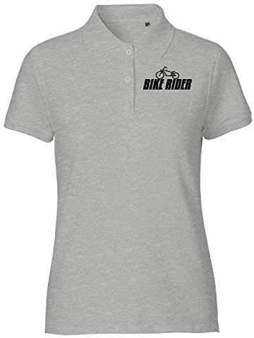 Huuraa Frauen Oberteil Bike Rider Fahrrad Geschenk Größe XXL Sport Grey Bio Baumwolle Fairtrade Bike Rider Mitbringsel
