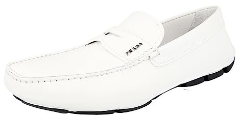 Prada Herren Weiss Saffiano Leder Business Schuhe 2DD151 053 F0009 45 EU/UK 11