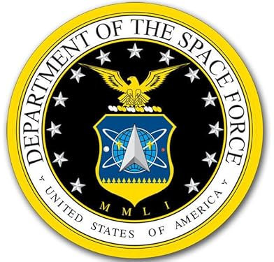 WildeBabsKLBT 11cm Hochwertiger Auto-Aufkleber Sticker Decal Autoaufkleber Aufkleber-Folie Wetterfest United States Department Dept. of Space Force F1575