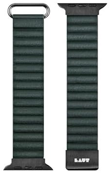 LAUT Novi Luxe, Armband für Apple Watch 38/40/41 mm, Kunstleder, grün