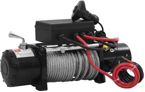 GuyAna Elektrische Seilwinde 12 V 5909 kg Elektrische Hebezeuge Laufkatze Mit Schiene HebebüHne