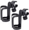 Versatile Stroller Drink Holder, Adjustable Universal Wheelchair Bicycle Holder (Black, 2pcs)