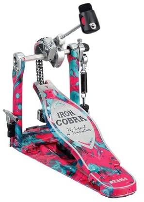 Tama HP900PMCS Einzelpedal Iron Cobra Power Glide Marble Coral Swirl - Fußmaschine
