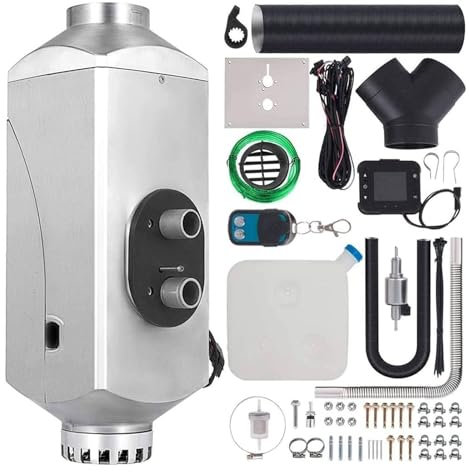 CSTAL 12V/24V 5KW Diesel-Lufterhitzer, Kraftstoff-Standheizung, Hocheffizienter Abtau-Defogger, Mit 10L-Tank-Fernbedienungs-LCD-Thermostat,24v