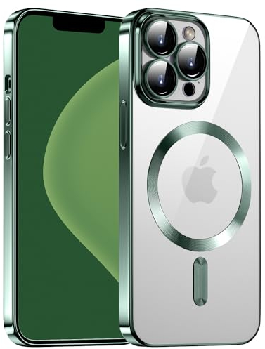 Gocorii Für iPhone 12 Pro Max Hülle Handyhülle Für iPhone 12 Pro Max Für MagSafe Lightweight Case Schutzhülle Präzise Lochöffnung rutschfest Kameraschutz Magnetische Hülle 6.7 Zoll Dunkel Grün