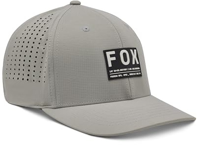 Fox Racing Men's Non Stop Tech Flexfit Hat, Light Grey, S-M