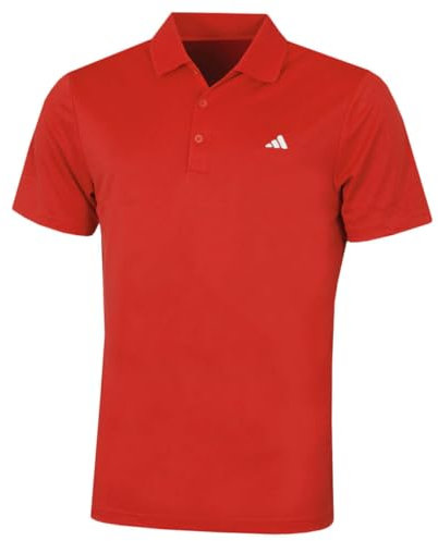 adidas Golf Mens Performance LC Polo Shirt - Collegiate Red Sport - XL