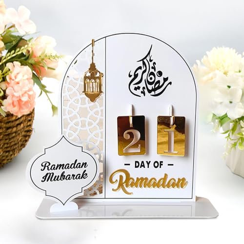 Ramadan Kalender,Diy Ramadan Dekoration aus Holz,Countdown-Kalender Ornament,Ramadan Kalender aus Holz,Eid Mubarak Dekoration,Ramazan Kalender,Ramadan Geschenke für Kinder.