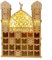 for HPLIVE Ramadan Adventskalender mit Licht, Holz Moschee Form Ramadan Kalender mit 30 Schubladen, Batteriebetrieben (nicht enthalten)