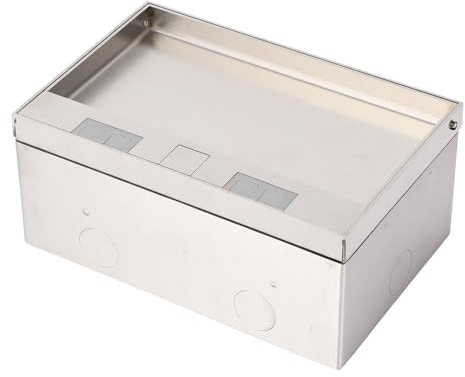 Bodeneinbausteckdose aus Edelstahl, PC-Konstruktion, Steckdosen nach Europäischem Standard, Wasserdichtes Design für Büros, Hotels, Schulen