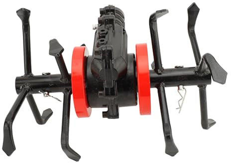 Roue de Motoculteur électrique, Roue D'outil de Cultivateur 2 en 1, Roue de Labourage Profond de Jardin à 6 Griffes pour Tondre l'herbe, Ameublir Le Sol, Motobineuse de Jardin à