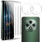 zZjoOoj Vetro Temperato per OPPO Reno 13F/ 13 FS 5G/4G, Reno 12 F 5G/4G, Reno12 FS 5G/4G,3 Pezzi Pellicola Protettiva,HD Trasparente, Antigraffio