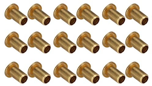 500Pcs Hollow Rivet Brass Decorative Through Hole Excellent Copper Air Eye Buckles Grommets Copper Air Eye 1.7x3.5x2.8mm (1.7x3.5x2.8mm)