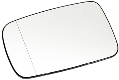 CCLXWY Flügel Spiegelglas Ersatz für BMW E46 3-Series Coupe 1999-2006,Umkehrlinse Rückfahrglas Spiegel mit Heizfunktion/Spiegelglas Links Rechts mit Trägerplatte,Left-White
