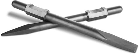 JMIATRY 2PCS Jack Hammer Drill Bit Set 12 inch Demolition Hammer Drill Flat Tip and Bull Point Chisels for Demolition and Concrete Breaker Concrete Chisels