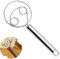Batidor Danés Original, Danish Dough Whisk, Mezclador de Masa de Acero Inoxidable de 6.5 Pulgadas, Batidor de Masa Grande para Hornear, Batidora de Pan para DIY Pan Masa Hornear Cocina (Regular)