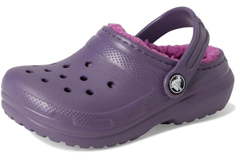 Crocs Unisex Kids Clog,Classic Lined Clog T,Nightshade,6 UK Child