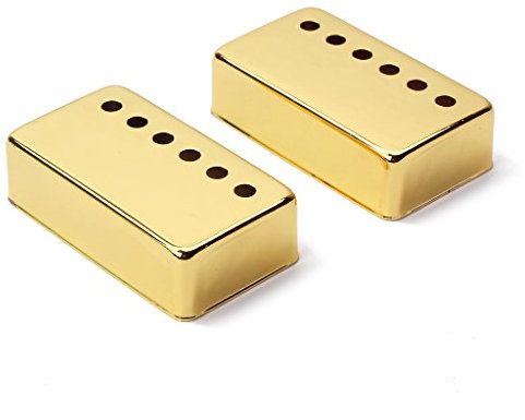 RuiJOTWAT Lot de 2 couvercles de micro Humbucker en métal doré 50/52 mm pour accessoires de guitare électrique de style LP