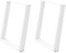 vidaXL Esstischbeine U-Form 2 Stk. Weiß 80x(72-73) cm Stahl