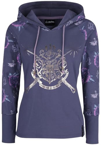 Harry Potter Hogwart's Crest Frauen Kapuzenpullover lila