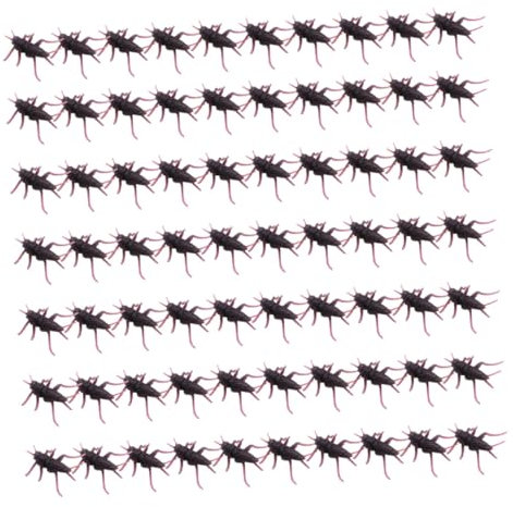 CAXUSD 80St Simulation Insekten Cricket Noise Maker Streich Streich-Requisiten Cricket-Sound-Maker Ball Plastik-Cricket Cricket-Modell Mini-Cricket Tierdekor auf dem Tisch Black