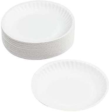 Toyvian 50pcs Boys and Girls Paper Trays for Painting Disposable Art Plates Multi-Functional Watercolor Trays for Parties and DIY Projects