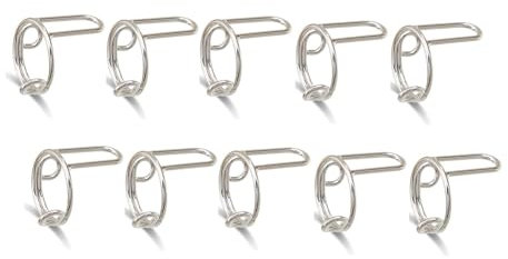 Vocdikficy 10-Teilige Sets Dünne Nagelringe für Den Täglichen Fingerschutz Von Damen, Trendiger Ring-Schmuck Als Geschenk für die Freundin, Silber
