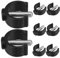 SHINEOFI 8pcs Toilet Seat Locking Clips with Pin Lock Replacement Durable Thermoplastic Easy Setup for Tube Enhanced Safety and Comfort Bathroom Use