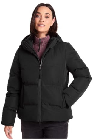 TOG24 Dina Womens Quilted Puffer Jacket, Hood Heat-Sealed Zip Winter Boxy | Coat, DWR coating, Pockets, Ribbed cuffs, Toggle adjusters, Layering