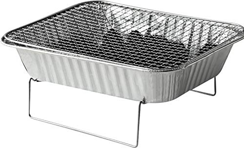 Tragbarer Einweg-Grill für Zuhause, Holzkohle-Picknick-Grill für 2–3 Personen, leicht und einfach zu bedienen, perfekt für Outdoor-Kochen und Camping