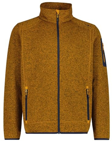 CMP Herren Strick Fleece Jacke, curcuma-b. blue, 5XL