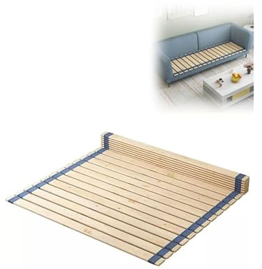 Generisch Klappbare Lattenroste aus Holz, Bettstützbrett, aufrollbare Lattenroste for Twin Full Queen King Einzel- und Doppelbettmatratzen(W70xL190cm(27.6x74.8in))