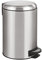 Papelera Leman de acero inoxidable con pedal 12 L, de Wenko, 22703100